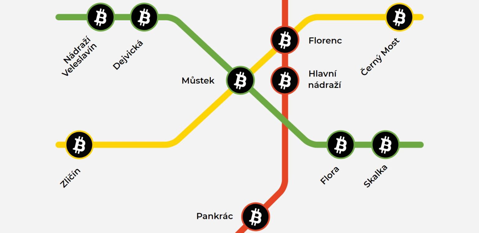 Bitcoin automatákat telepítenek a prágai metró állomásaira