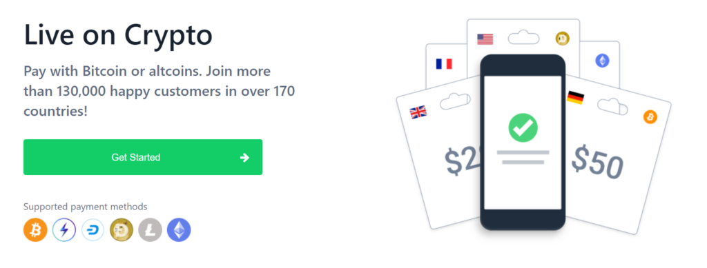 Bitrefill: Ajándékkártyák kriptopénzért