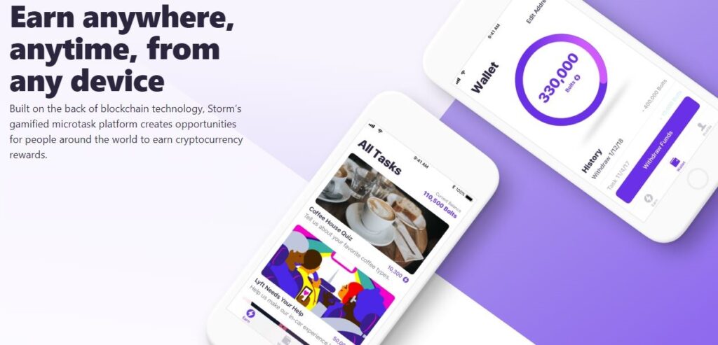 Storm(STORM) bemutató: keress kriptopénzt a mobiloddal