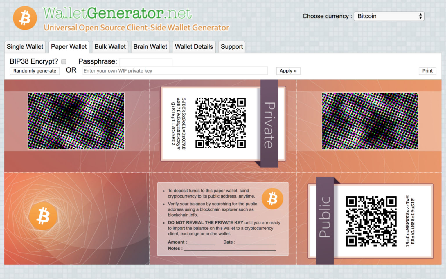 WalletGenerator.net: bármikor ellophatják az itt létrehozott paper walleteken tárolt kriptopénzt