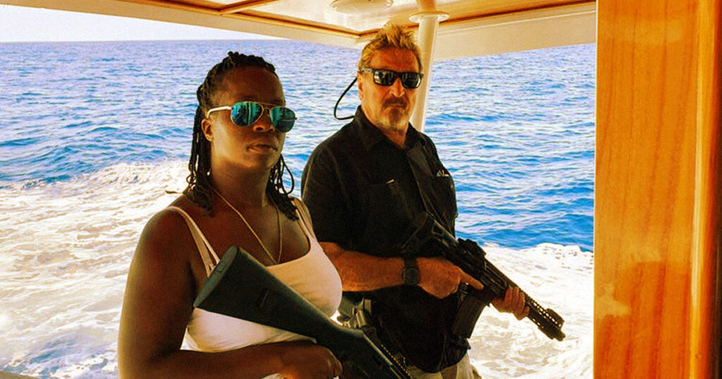 McAfee egy hét leforgása alatt másodszor került börtönbe