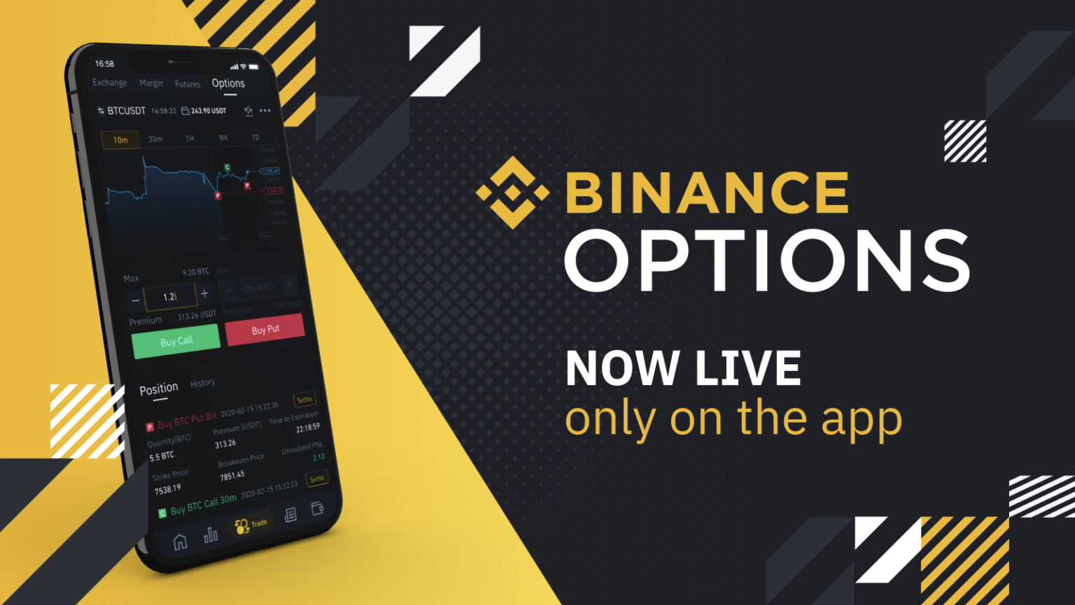 Elindult az opciós kereskedés a Binance-en