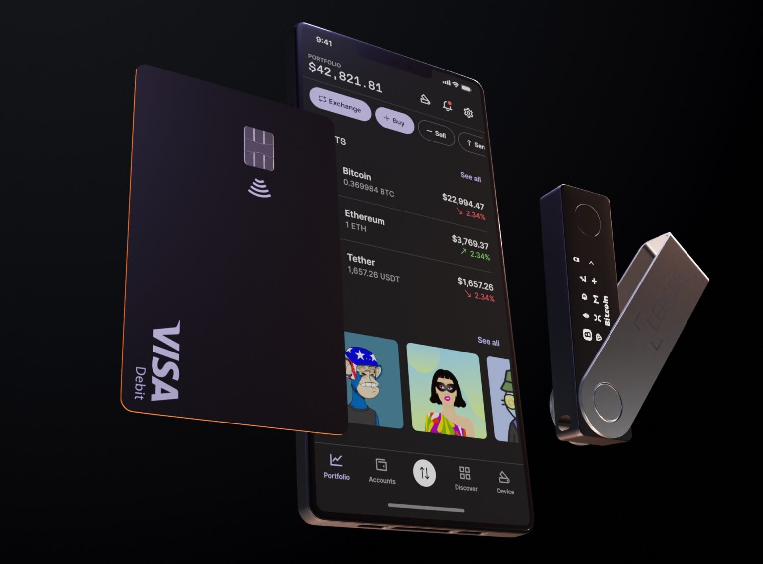 A Ledger kriptopénz fedezetű betéti kártyát dob a piacra