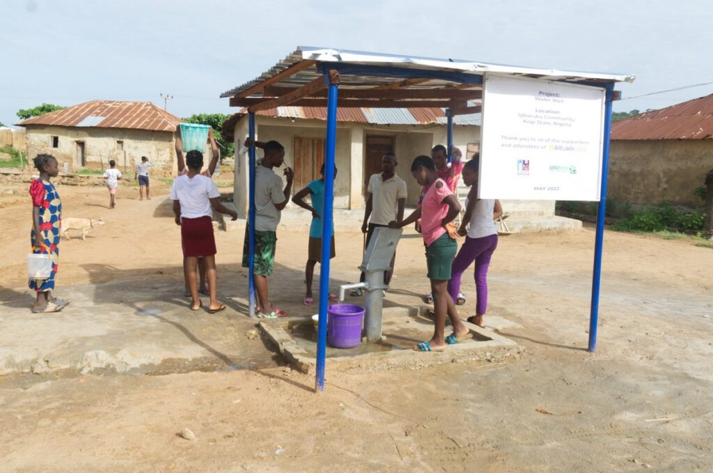 Tiszta víz projekt bitcoinnal Nigériában