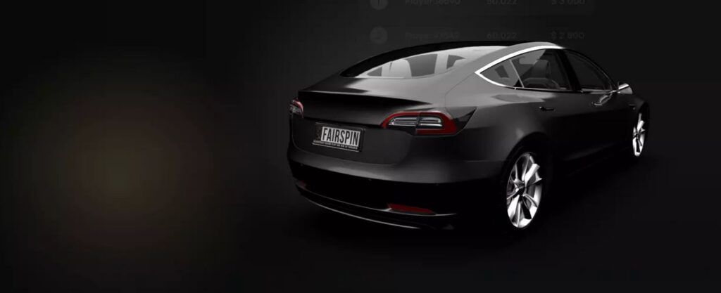 Egy Tesla Model 3 és 30 000 dollár értékű kriptovaluta nyerhető a Fairspin születésnapi játékán