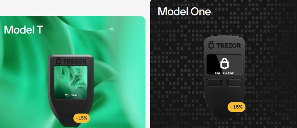 November 8-ig olcsóbbak a Trezor kripto tárcák