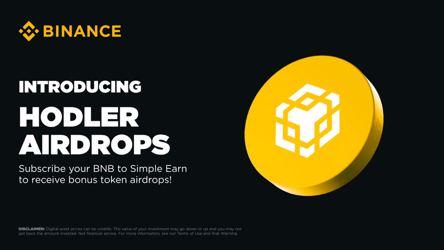 HODLer: folyamatos airdrop programot indít a Binance