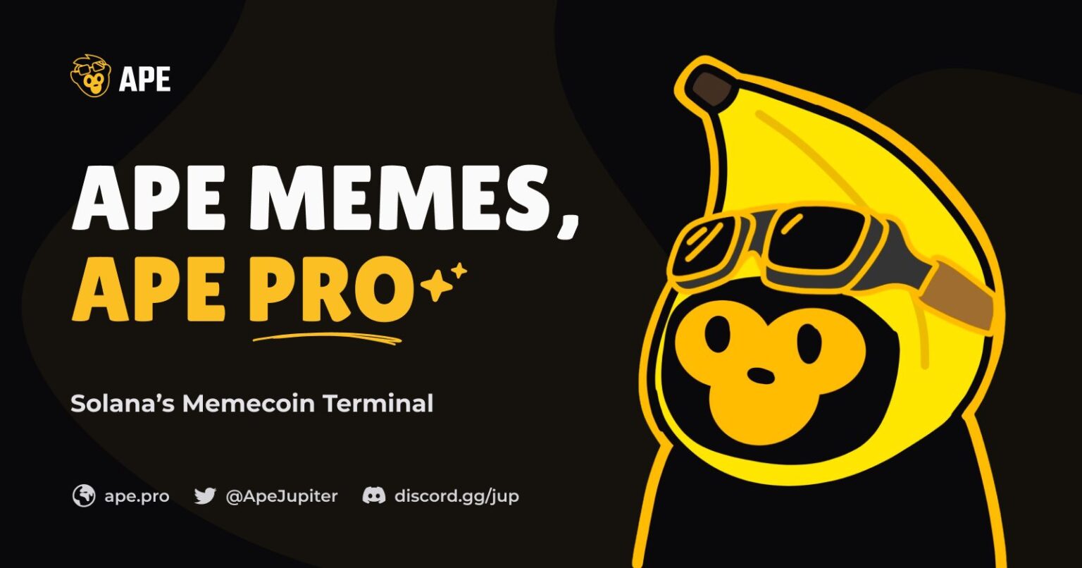 Ape.Pro: mémcoin kereskedési felületet indított a Jupiter