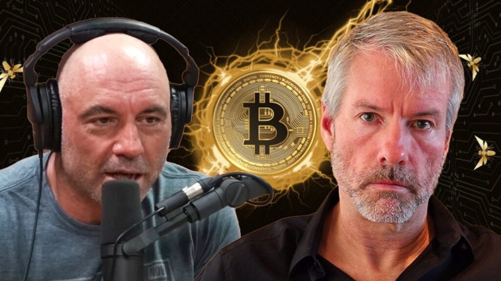 Michael Saylor meghívta Joe Rogant egy Bitcoin-beszélgetésre – Az internet „felrobbanna” ettől az adástól Michael Saylor Joe Rogan Bitcoin