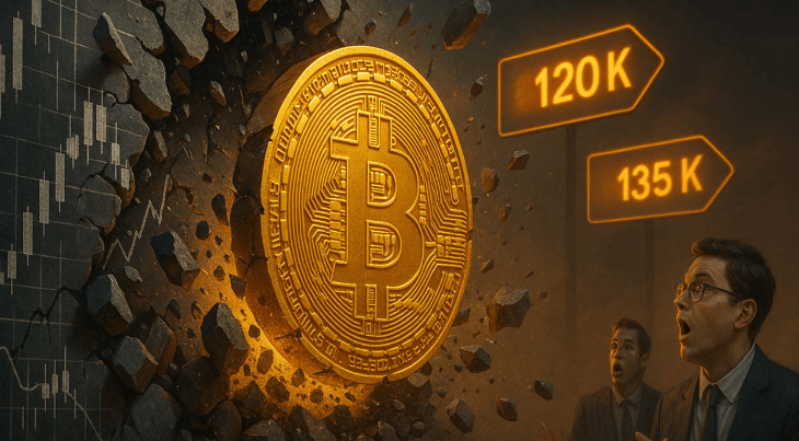 A bitcoin épp most tört ki egy nagy bikás alakzatból, elemzők 120 000 dollárt látnak következő célnak, 135 000 dollár a láthatáron