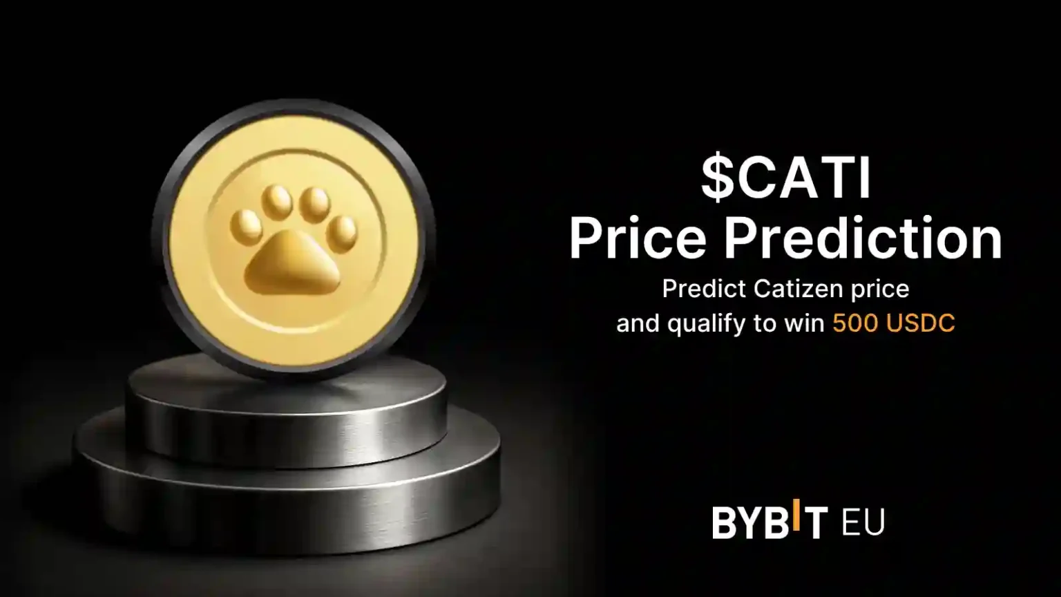 Tippeld meg a CATI árfolyamát és nyerj 500 USDC-t