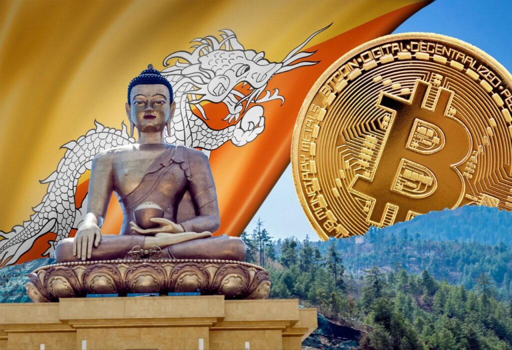 Bitcoin Bhután mindfullness város